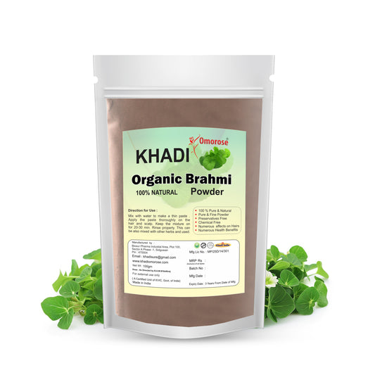 Khadi Omorose Organic Brahmi Powder – 100% Natural Hair Care