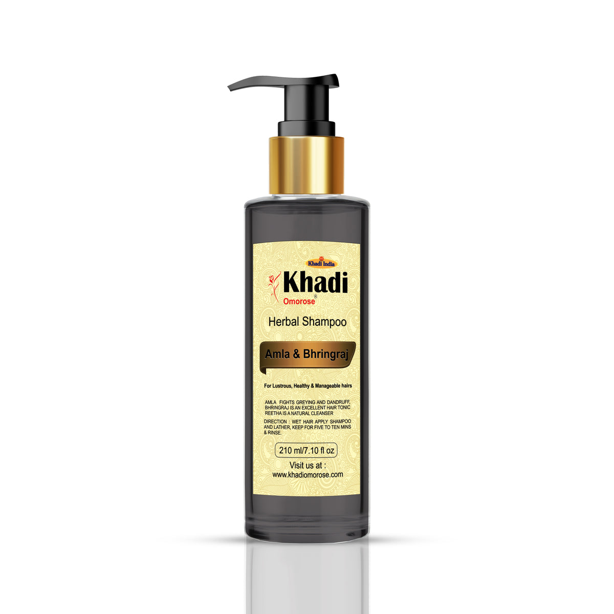Khadi Omorose Ayurvedic Amla & Bhringraj Shampoo, 210 ml