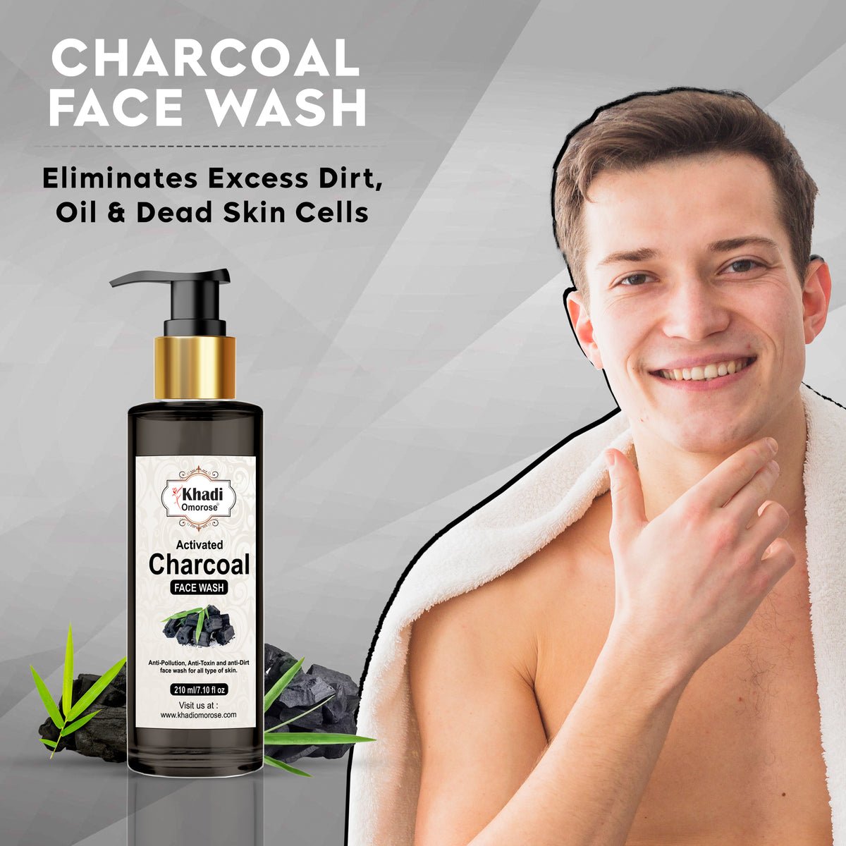 Khadi Omorose Charcoal Face Wash – 200ml