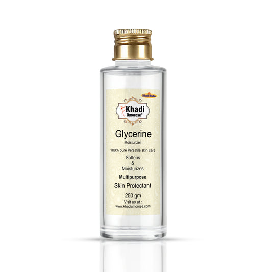 Khadi Omorose Glycerine Liquid (Pure and Unscented) For Soft And Moisturize Skin (250 g)