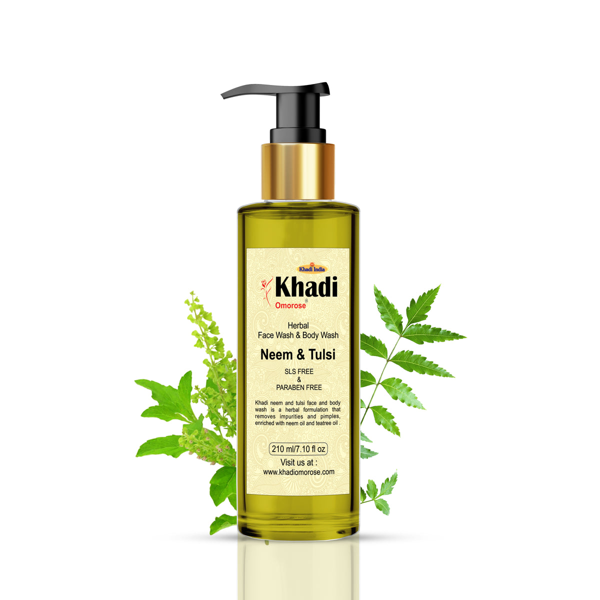 Khadi Omorose Neem & Tulsi Face & Body Wash – 200ml
