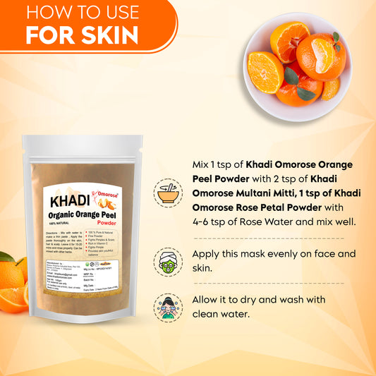 Khadi Omorose Orange Peel Powder For Natural Cleanser (100 Gms)