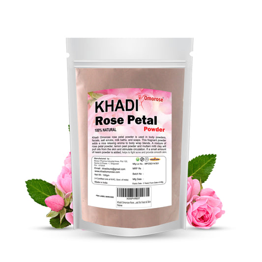 Khadi Omorose Rose Petal Powder For Face And Skin (100 gm)…