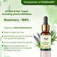 Khadi Omorose Rosemary Essential Oil, Pure Natural Undiluted, for Hair Growth, Skin Care, Hair Fall Control, 12 ml