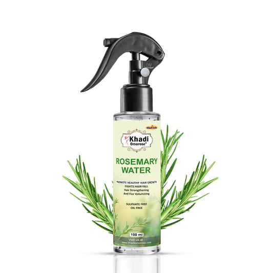 Khadi Omorose Rosemary Water Hair Spray for Hair Growth | Instant Shine | Strengthens Hair Roots & Strand | All Hair Types 100ml