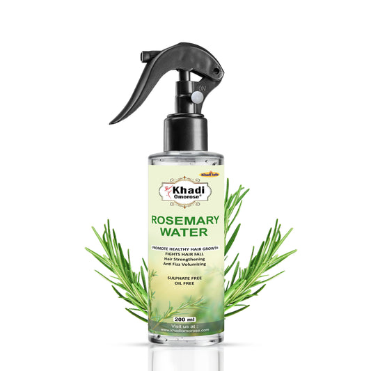 Khadi Omorose Rosemary Water Spray for Hair Growth 200 ml| Adds Shine & Helps Reduce Hairfall, Strengthens Hair | For All Hair Types | For Men & Women