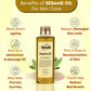 Khadi Omorose Sesame Carrier Oil (Pure & Coldpressed) -210 ml.