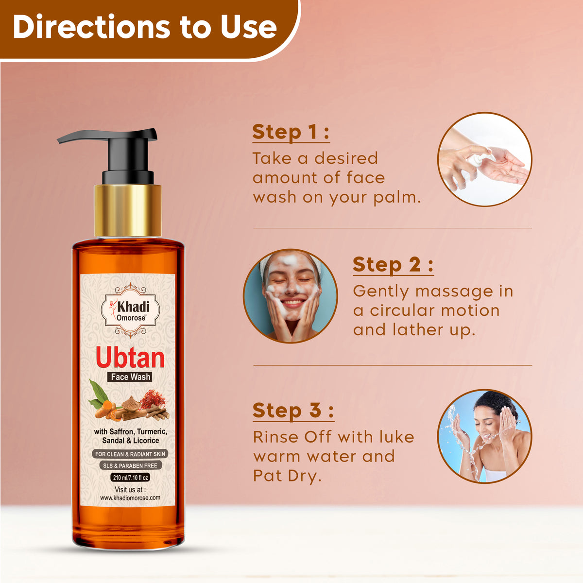 Khadi Omorose Ubtan Face Wash – 200ml