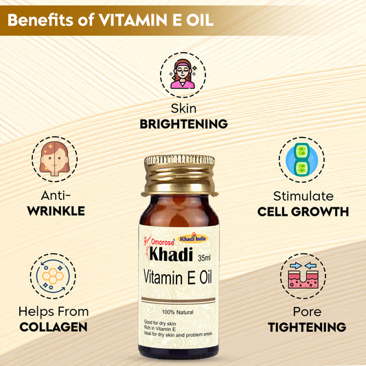Khadi Omorose Vitamin E Oil – 100% Natural